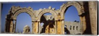 Old ruins of a church, St. Simeon Church, Aleppo, Syria Fine Art Print