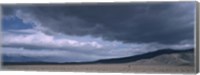 Storm clouds over a desert, Inyo Mountain Range, California Fine Art Print