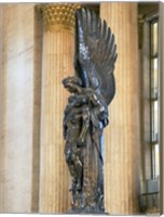 Close-up of a war memorial statue at a railroad station, 30th Street Station, Philadelphia, Pennsylvania, USA Fine Art Print