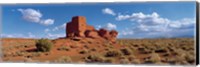 Ruins of a building in a desert, Wukoki Ruins, Wupatki National Monument, Arizona, USA Fine Art Print