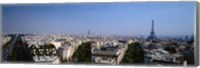 High angle view of a cityscape, Paris, France Fine Art Print