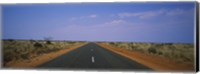 Road passing through a landscape, Outback Highway, Australia Fine Art Print