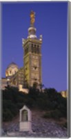 Low angle view of a tower of a church, Notre Dame De La Garde, Marseille, France Fine Art Print
