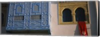 Low angle view of a window of a building, Medina, Kairwan, Tunisia Fine Art Print