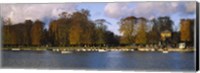 Boats in a lake, Chateau de Versailles, Versailles, Yvelines, France Fine Art Print