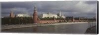 Buildings along a river, Grand Kremlin Palace, Moskva River, Moscow, Russia Fine Art Print