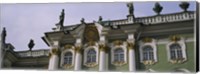 Low angle view of a palace, Winter Palace, State Hermitage Museum, St. Petersburg, Russia Fine Art Print