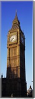 Low angle view of a clock tower, Big Ben, Houses of Parliament, London, England Fine Art Print