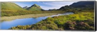 River flowing on a landscape, River Sligachan, Glen Sligachan, Isle of Skye, Scotland Fine Art Print