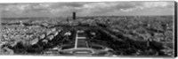 Aerial view of a city, Eiffel Tower, Paris, Ile-de-France, France Fine Art Print