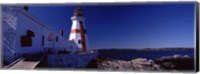 Lighthouse on the coast, Head Harbour Light, Campobello Island, New Brunswick, Canada Fine Art Print