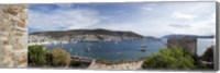 View of a harbor from a castle, St Peter's Castle, Bodrum, Mugla Province, Aegean Region, Turkey Fine Art Print