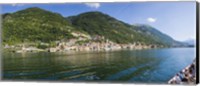 Town at the waterfront, Sala Comacina, Lake Como, Como, Lombardy, Italy Fine Art Print