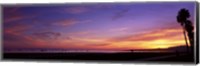 Sunset over the ocean, Santa Barbara, California, USA Fine Art Print