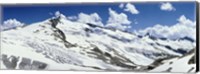 Snowcapped mountains, Grossvenediger, Salzburg, Austria Fine Art Print