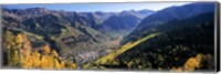 High angle view of a valley, Telluride, San Miguel County, Colorado, USA Fine Art Print