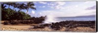 Rock formations at the coast, Maui Coast, Makena, Maui, Hawaii, USA Fine Art Print