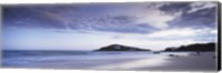 Beach at dusk, Burgh Island, Bigbury-On-Sea, Devon, England Fine Art Print