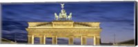 Quadriga statue on Brandenburg Gate, Pariser Platz, Berlin, Germany Fine Art Print