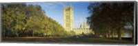 Victoria Tower at a government building, Houses of Parliament, London, England Fine Art Print