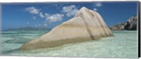 Boulders on the beach, Anse Source d'Argent, La Digue Island, Seychelles Fine Art Print