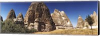 Close up of rock formations in Cappadocia, Central Anatolia Region, Turkey Fine Art Print