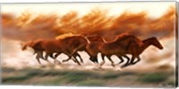 Blazing Herd II Fine Art Print