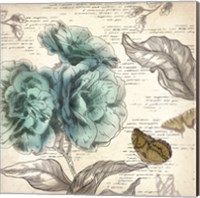 Blooming Teal II Fine Art Print