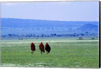 Maasai on Serengeti Africa Fine Art Print