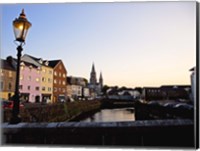 St Finbarr's Cathedral, River Lee (South Channel), Cork City, County Cork, Ireland Fine Art Print