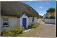 Traditional Thatched Cottage, Kilmore Quay, County Wexford, Ireland Fine Art Print