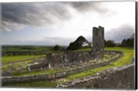 Remains of the Church on St Patrick's Hill, Slane, Co Meath, Ireland Fine Art Print