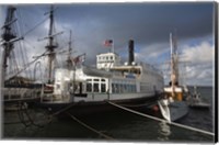 Maritime museum with Ferry Berkeley, San Diego Bay, San Diego, California, USA Fine Art Print