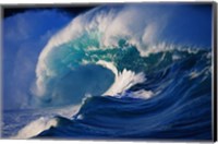 Brilliant Blue Waves (side view) Fine Art Print