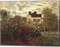 The Artist's Garden in Argenteuil Fine Art Print