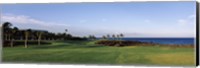 Waikoloa Golf Course at the coast, Waikoloa, Hawaii, USA Fine Art Print