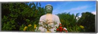 Low angle view of a Buddha statue, Lahaina Jodo Mission, Maui, Hawaii, USA Fine Art Print