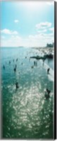 Tourists enjoying on the beach at Coney Island, Brooklyn, New York City, New York State, USA Fine Art Print