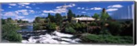 Imax Theater with Spokane Falls, Spokane, Washington State, USA Fine Art Print