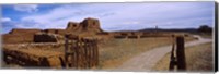 Ruins of the Pecos Pueblo mission church, Pecos National Historical Park, New Mexico, USA Fine Art Print
