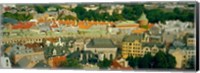 Aerial view of buildings in a city, Riga, Latvia Fine Art Print