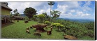 Stone table with seats, Flores Island, Indonesia Fine Art Print