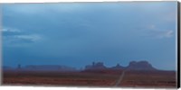 Buttes Rock Formations Under a Stormy Sky Fine Art Print