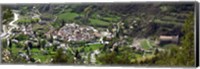 High angle view of a town, Annot, Alpes-de-Haute-Provence, Provence-Alpes-Cote d'Azur, France Fine Art Print