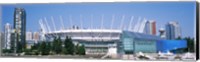 Stadium at the waterfront, BC Place Stadium, Vancouver, British Columbia, Canada Fine Art Print