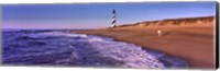 Lighthouse on the beach, Cape Hatteras, North Carolina, USA Fine Art Print