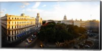 Buildings in a city, Parque Central, Old Havana, Havana, Cuba Fine Art Print