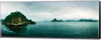 Small island in the ocean, Niteroi, Rio de Janeiro, Brazil Fine Art Print