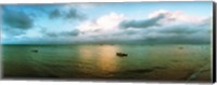 Small wooden boat in the ocean, Morro De Sao Paulo, Tinhare, Cairu, Bahia, Brazil Fine Art Print
