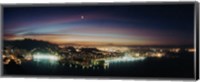 Rio de Janeiro lit up at night viewed from Sugarloaf Mountain, Brazil Fine Art Print